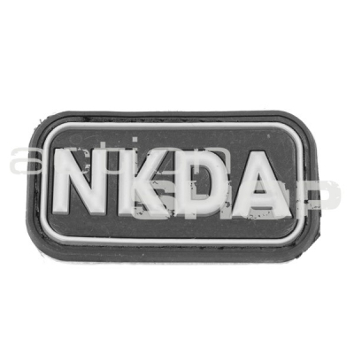 NKDA Patch black - 3D                    