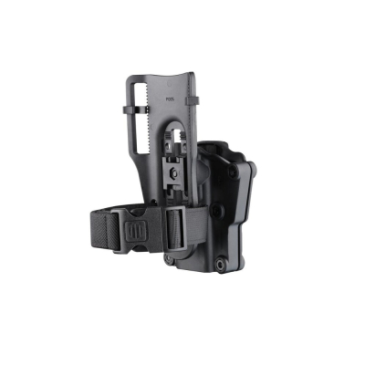                             Mega-Fit  Universal pistol holster (right), lower platform - Black                        