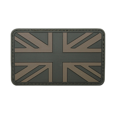 MFH Patch vlajka Velká Británie, 3D, olivová, 8x5cm                    
