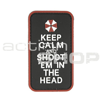 Patch - Keep calm and shoot, 3D                    
