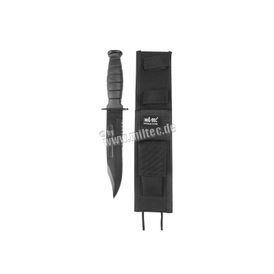 Combat knife with black scabbard                    
