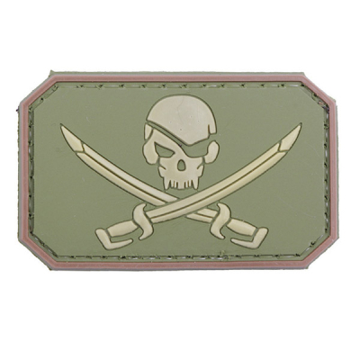 Patch 3D "Pirate Skull", OD                    