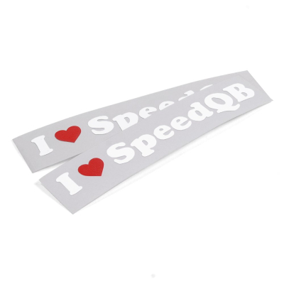 I LOVE SPEEDQB NÁLEPKA - ORIGINAL ČERVENÁ (2)                    