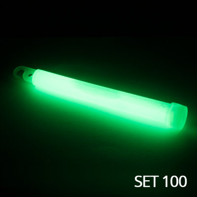 PBS chemické světlo 6&quot;/15cm, zelená 100ks                    