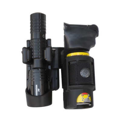                             Double rotary polymer sheat for flashlight and pepper spray (dříve 701008)                        