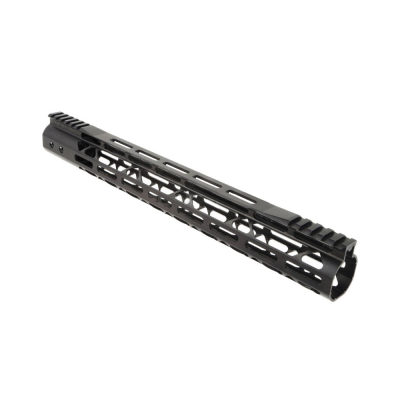 Skeleton M-LOK CNC rail for AEG / GBB / PTW 15inch black                    
