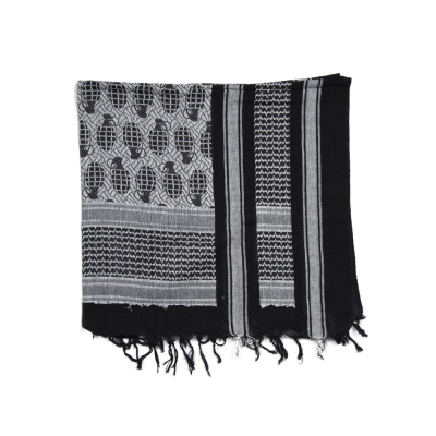                             Shemagh Scarf Pineapple, black/white                        