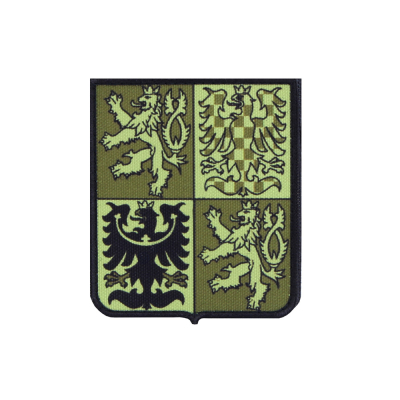 Patch Greater Coat of Arms of the Czech Republic,green                    