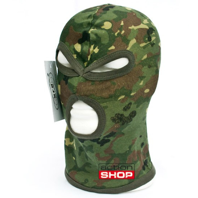 Balaclava, 3 hole, cotton, BW camo                    