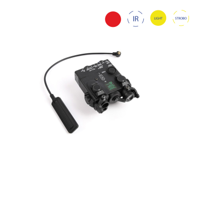 Taktický XBAL- X2, kov (Červený/IR laser + strobo svítilna) - Černý                    