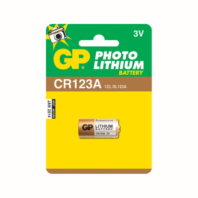GP CR123A 3V Lithium Battery                    