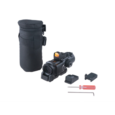                             Elcan Specter riffle scope, 4x32E + Red Dot - Black                        