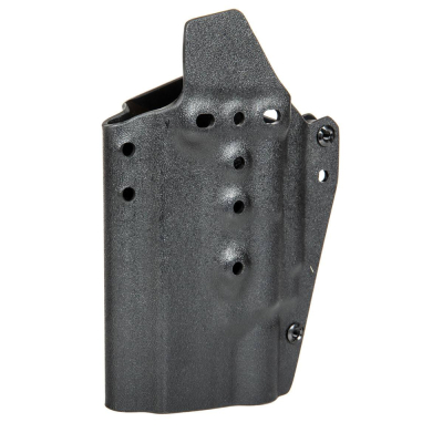                             Kydex holster for G17 pistols with x400 Flashlight - Black                        