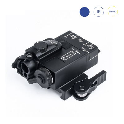 Taktický DBAL- Mini, kov (Modrý/IR laser + strobo) - Černý                    