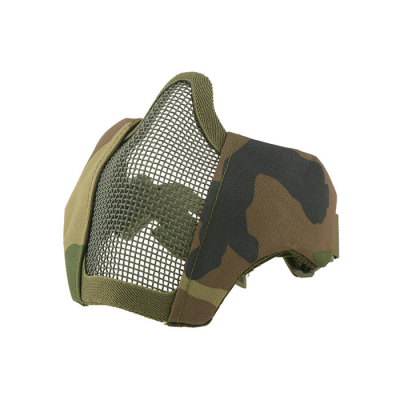 Drátěná maska Stalker Evo s montáží na helmu FAST, woodland                    
