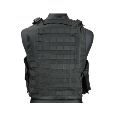                             Tactical armour vest type FSBE, black / with pouches                        