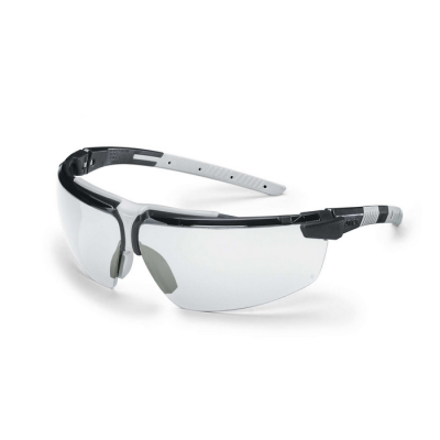 UVEX i-3 Spectacles Black/Light Grey, Clear HC-AF Lens                    