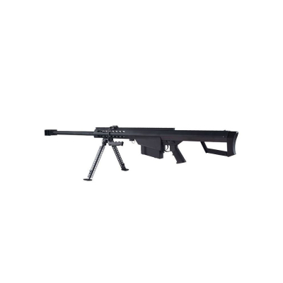                             Airsoft sniper M82 A1 Barrett spring action sniper rifle, full metal, black                        