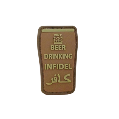 Patch Beer Drinking Infidel, tan                    