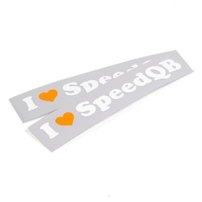 I LOVE SPEEDQB NÁLEPKA - ORANŽOVÁ (2)                    