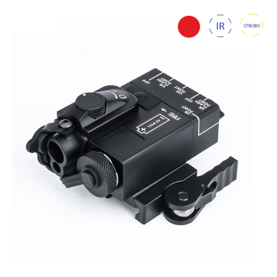 Taktický XBAL- Mini, kov (Červený/IR laser + strobo) - Černý                    
