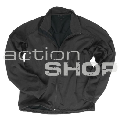 Mil-Tec jacket softshell - lightweight, black                    