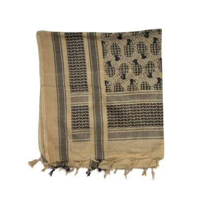                             Shemagh Scarf Pineaple, coyote/black                        