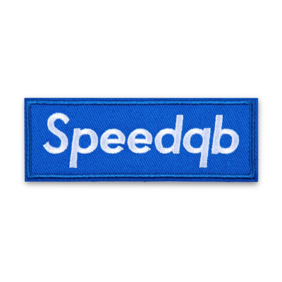 SPEEDQB BOX LOGO PATCH - BLUE                    