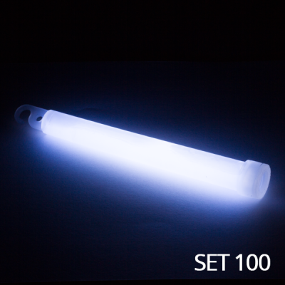 PBS Glow Stick 6&quot;/15cm, white 100pcs                    