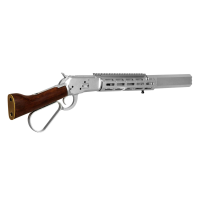                             Winchester 1873R M-lok, GNB, dřevo + tlumič - stříbrný                        
