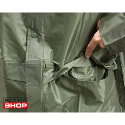                             Mil-Tec Nepromokavý oblek (kalhoty + bunda) olivová                        