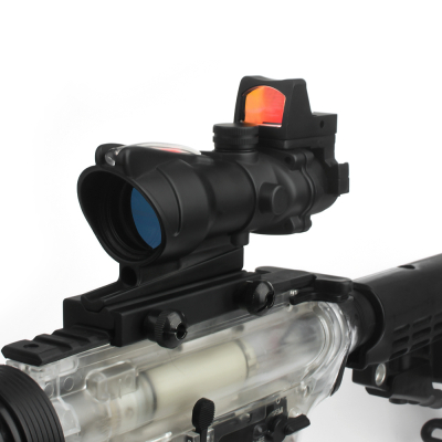                             Riffle scope ACOG 4X32C with Illumination Source Fiber + RMR Sight - Black                        