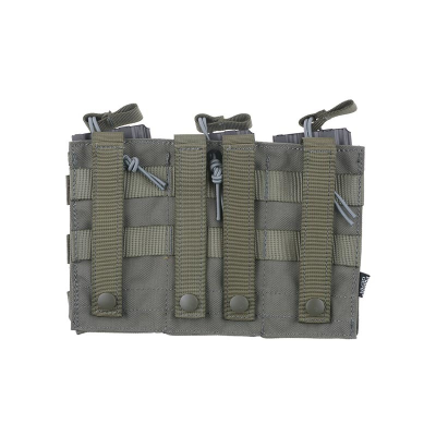                             Magazine open pouch for 3 magazines AK/M4/G36, ranger green                        