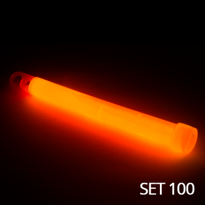 PBS Glow Stick 6&quot;/15cm, orange 100pcs                    