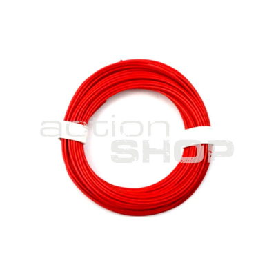 Power cable 2,5mm Cu/silicon 1m, red                    