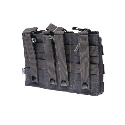                             Magazine tripple pouch open AK/M4/G36 - primal grey                        