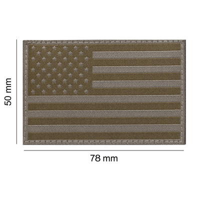                             USA Flag Patch - Ranger Green                        