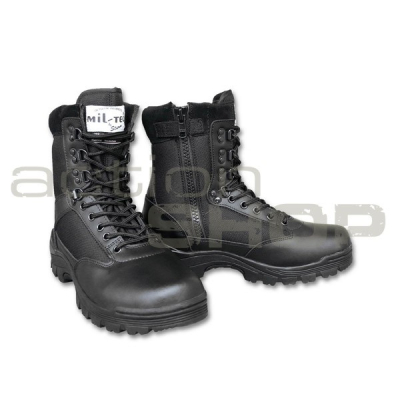 Mil-Tec Tactical Boot With Zipper - Black                    