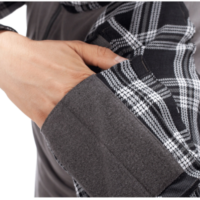                             Flannel Combat Shirt - Black                        