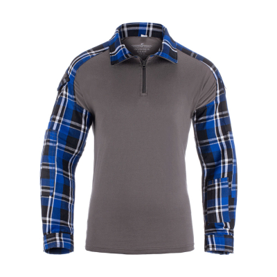                             Flannel Combat Shirt - Modrá                        