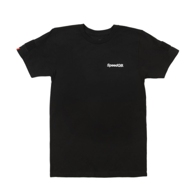 SpeedQB Vertical T-shirt, Shortsleeve - Black                    