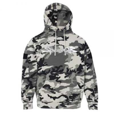                             SpeedQB Supra Hoodie, reflextive logo - Snow Camo                        