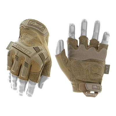 Mechanix Finger-less Gloves, M-pact - Tan                    