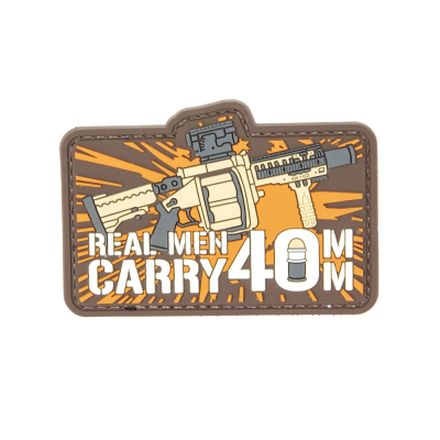 3D Patch - Real Man Carry 40mm                    