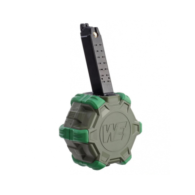                             Drum Mag WE17 / G-Force 17 GBB 350rds - green                        